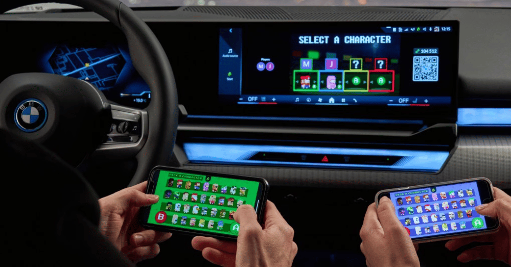 How In-Car Entertainment Is Reshaping the Road Trip - gaming in a BMW